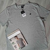 Livergy брендовая хлопковая футболка цвет серый меланж размер  XL