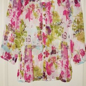 Красивая полупрозрачная блуза Bexleys, р.38 евро