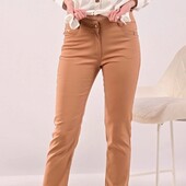 Стильные женские брюки в цвете беж 46-48рр