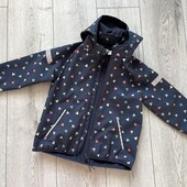 Фірмова куртка софтшел, всередині фліс, 6-7 pлеїв, розмір 122 см, H&M.