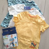 Набір футболок Lupilu Німеччина, 3шт / 110-116см. В упаковці!