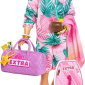 Лялька Барбі Кен Екстра Відпочинок на пляжі barbie extra fly ken travel mattel hnp86 Кен у пляжному