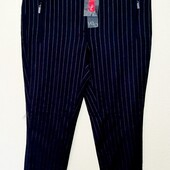 Качественные , стильные брюки в полоску ,Yera, Испания, р. 44 евро, наш 46-48