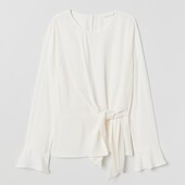 !H&M Ефектна біла блуза, розмір 38 (євро)