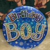 Birthday Boy великий значок іменинник бейдж день народження