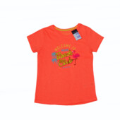 Помаранчева яскрава футболка primark на дівчинку 7-8 років