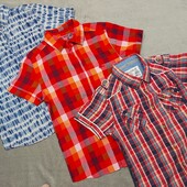 Рубашки на мальчика 140-146 плюс бриджи шорты