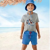Лупилу! Летний комплект: футболка для мальчика, шорты для мальчика, панамка! 98/104! Лот 5100