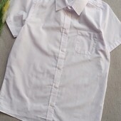 Підліткова біла сорочка розмір XS, р. 164-170 см з коротким рукавом