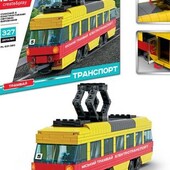 транспорт конструктор iblock трамвай pl-921-380