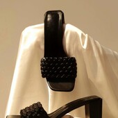 Шльопанці жін зручний каблук екошкіра Чорні Чит опис