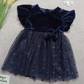Дитяча красива літня сукня 12-18 міс ошатна нарядна плаття для дівчинки