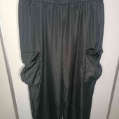 Чорні літні штани карго з карманами Shein Curve ,р2XL 
(пог -45-62,поб -67)