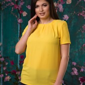 Женская блуза в желтом цвете 50рр