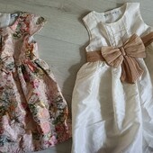 Два нарядных платья на девочку 86-92