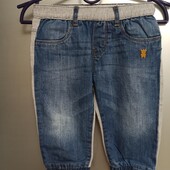 Штаны джинсы комбинированные на 12 мес.