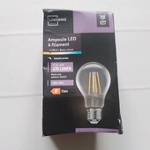 Филаментная светодиодная led лампочка 40 Вт Е27 прозрачный Livarno Home