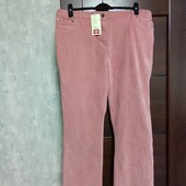 Брендовые новые коттоновые джинсы из микровельвета р.18-20.