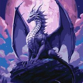 Картина за номерами Величний дракон кно5118