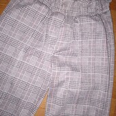 Штаны брюки в клетку bershka с карманами