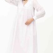 Сукня біла з довгим рукавом 44 розмір