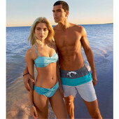 Esmara брендовый новый купальник бикини цвет изумруд размер XS S евро 34/36