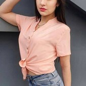 Блуза-сорочка, два кольори, бежевий і персик