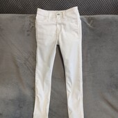 Белые джинсы скинни на девочку/девушку, р.34(евро)