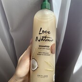 Oriflame love nature organic wheat & coconut shampoo 500 ml Шампунь з органічною олією пшениці та