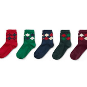 ☘Лот 1 пара☘ Якісні шкарпетки з органічної бавовни, Tchibo (Німеччина), розмір:31/34 бордово-червоні