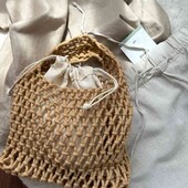сумочка плетеная мешочек