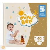 Підгузки дитячі 40 шт MiniBee Junior p.5 (11-25 кг)