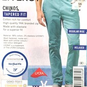 Натуральные брюки чино "chinos tapered fit", Livergy Германия, р.50