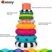 Розвиваюча пірамідка Sassy Stacks of Circles, оригінал. Развивающая пирамидка