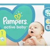 15 шт pampers active baby підгузники