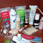 Лот 16шт. Дезик, spa lotion, соль для ванн, гель для душа, пробники, кисточка, антисептик, умывалка