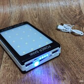 Power bank со светильником и солнечной панелью 20000