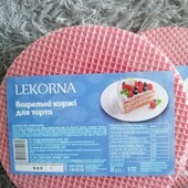 Вафельні коржі для торта Lekorna Малинка 90 г