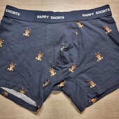 Happy shorts! Трикотажні чоловічі труси, чоловічі боксери М розмір! Лот 611