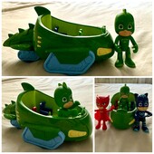 Оригінал іграшковий набір PJ Masks геккомобіль і геко, в подарунок Алет і Кетбой