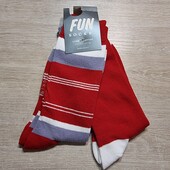 Fun socks! Трикотажні високі чоловічі шкарпетки 41-46 розмір 2 пари! Лот 85