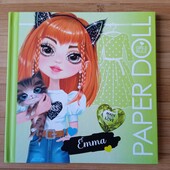 Розмальовка для скетчингу Paper Doll Одягни ляльку 140Х140 см, 24 аркуші, тверда обкладинка