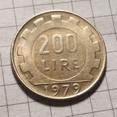 Монета Італії 200 лір 1979