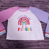 Котоновый реглан для девочки на 7-8 лет. Primark