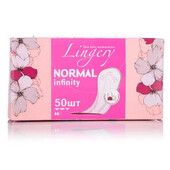 Прокладки гигиенические ежедневные Lingery Normal Infinity Soft 50 шт. в индивидуальных упаковках