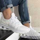 Nike Shox Gravity / белые кроссовки 40р-26см !! Индонезия