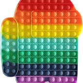 Іграшка антистрес пупирка pop it амонг ac rainbow 30x26 см