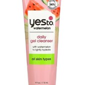 Yes to, watermelon, daily gel cleanser, 4 fl oz 118 ml