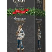 Чай чорний байховий Graff Winter story з корицею та яблуком 20 пакетиків.