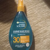 Солнцезащитный спрей для тела "солнечная вода" garnier ambre solaire SPF 30